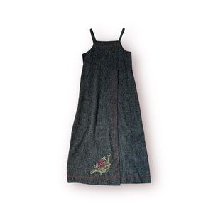 Carol Anderson sleeveless embroidered maxi dress